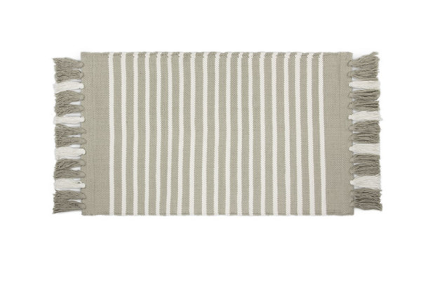 Walra Badmat Stripes & Structure Taupe/ Wit