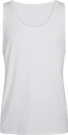 Urban Quest Bamboo Heren Tank Top Ondershirt Wit